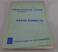 Teilekatalog / Ersatzteilliste Sachs Motor  Stamo 76 Stand 03/1964