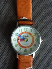 Kinder Armbanduhr Buntstifte, Armband defekt, Batterie leer