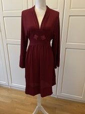 Fornarina * Sexy Kleid Gr. S * Dunkles Pink * Stickerei Verzierung