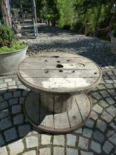 Kabeltrommel Ø80 cm Massivholz mit Eisenring super Gartentisch Wohnzimmertisch