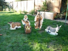 Deko Krippenfiguren lebensecht nicht lebensgroß 