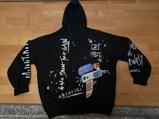 Yesstyle Oversized Hoodie Pullover Schwarz Gr M Aufdruck Japan Korea Style