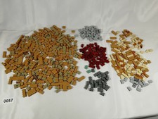 Lego Mauersteine Masonry Log Bricks 1x2 1x4 grau tan dark red nougat Konvolut Kg