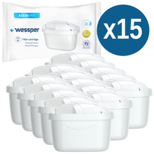 15x Wessper Wasserfilter Kartuschen kompatibel mit BRITA Maxtra+ Plus, Britta