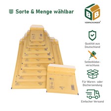 aroFOL® Luftpolstertaschen Braun A/1 B/2 C/3 D/4 E/5 F/6 G/7 H/8 J/9 K/10 CD A4