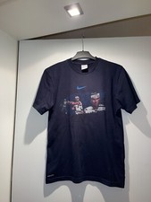 Sehr Schönes Herren Kurzarm Top Tshirt Nike Marine Blau Aufdruck Gr L