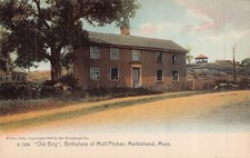 Marblehead Ma-Old Brig-Molly Krug Geburt ~ 1900s Rotograph Getönt Foto Postkarte