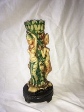 Exotische Damen, ägyptischer Style CANDLE STICK HOLDER. 10" hoch