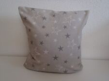 Kissenbezug Sterne grau - Kissenhülle 40x40 Patchwork  NEU 