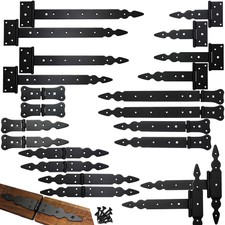 Paar Tee Scharniere Schwerlast Riemen dekorative Backflap Tür Tor Kiste Schuppen Scharnier