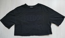 Mädchen, Damen, Crop-Shirt, Tally Weijl, schwarz, Gr. S, Tanz-Shirt, Netz