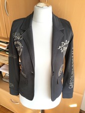 SOCCX Damen Blazer Jacke grau M 38 Top