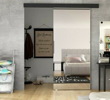 Schwebetür Gano 80 II Stilvoll und Modern Tür mit Frontspiegel Farbauswahl M24