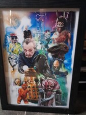 Dr Who Master Delgado Druck 12x16"" Rahmen nicht inkl. aufgrund von Posses Bruch im Pfosten.