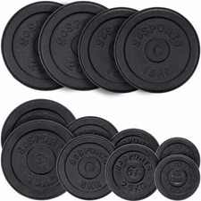 Hantelscheibe Guss Ø 30 mm Gewichte Hanteln Gusseisen Scheiben 2 .Wahl