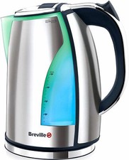 Breville Spectra Tee Wasserkocher 2200W 1,7L 360° Farbiges LED EVER Edelstahl