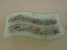 Superschöne Glasschale 2tlg. Deko