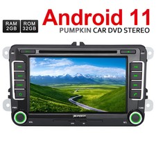 Pumpkin Android 11 Autoradio GPS Navi DVD BT Für VW Passat Golf 5 Tiguan Touran