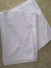 2 Bettlaken Leinentuch Baumwolle weiß 210x150cm