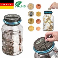 Spardose mit Zählwerk Spardose elektronischem EU Münzzähler LCD Anzeige Digital