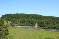 Foto-Staudamm und Ventil Turm pontsticill c2014