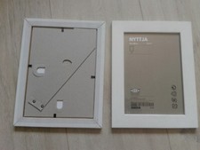 2 Foto-Rahmen NYTTJA "IKEA" 13 x 18 cm, weiß, Holz, NEU, unbenutzt