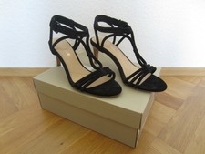Clarks Sandaletten - Wildleder, High Heels, Pumps, Riemchen,Suede,Größe:40 / 6,5