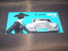 TOPRARITÄT Herrlicher Prospekt DKW 3=6 von 1956 Auto Union !!!