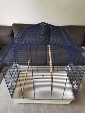 XXL Vogelkäfig Wellensittich Kanarien Freisitz Gratis Badehaus Leiter Zubehör