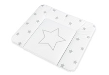 2.Wahl Retourware - Wickelauflage Komfort Folie Dessin Sternchen grau - neu v...