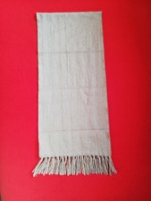 Reine Schurwolle Schal Herren Damen grau hellgrau Top