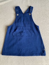 Baby Kinder Kleid Liegelind 92 Mädchen Girl blau mit Trägern Trägerkleid