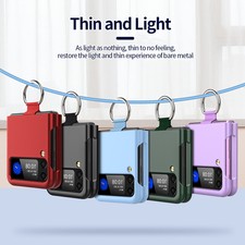 Für Samsung Galaxy Z Flip 4 Hülle mit Ringhülle Rutschfeste AntiDrop-Schutzhülle