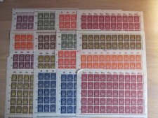 Infla - 16 Bogenteile Flugpost - immer 50er Ober- oder Unterbogen