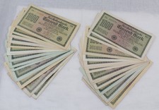 Konvolut Posten Sammlung Geldscheine 30x Reichsbanknote 1000 Mark 1922