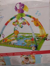 Fisher-Price Rainforest Erlebnisdecke, Krabbeldecke mit Spielbogen,wie Neu!
