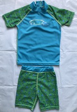 Jungen Dinosaurier 2-teiliges Schwimmset blau & grün Farbe Größe 1-2 Jahre