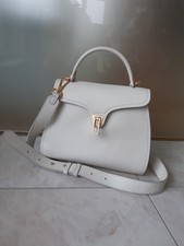 Coccinelle Marvin Tasche weiß gelso Echtleder