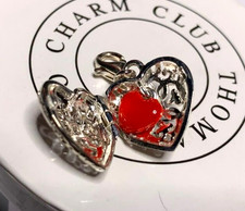 Thomas Sabo  Medaillon Herz in Herz rot Emaille Ornament UNGETR NP98€