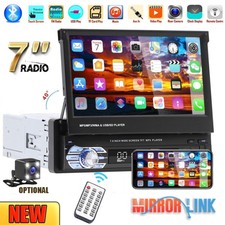 7" Autoradio Touchscreen Bildschirm mit Kamera Bluetooth USB TF 1 DIN FM Radio