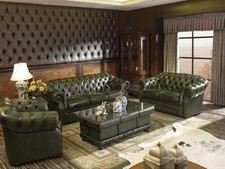 Chesterfield Ledergarnitur Leder 3/2/1 Cardiff Polstergarnitur UVP*6.490,-