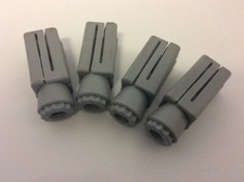 4 x Square Castor Expander Einsätze 22mm - 26mm Quadrat Tisch Bein Schläuche