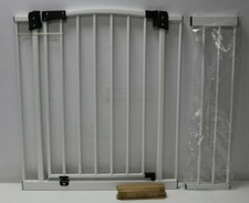 Safety Gate Tür-/Treppenschutzgitter 75 - 82 cm+20 cm Verlängerung, Farbe: weiß