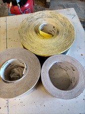 Schleifpapier P40, P80, P120 je eine angef. Rolle, Kellerfund siehe Beschreibung