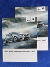 BMW M6 Gran Coupe Typ F06 MJ 2013 - Prospekt Brochure + Preisliste 01.2013