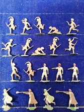 Zinnfiguren , Zinnsoldaten -  Inder / Araber  -  bemalt