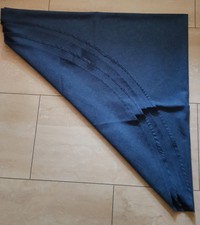 Tischdecke rund 160 cm Durchmesser,  blau, Leinenstruktur