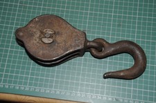 Vintage Hebebandscheibe Haken Natch Block Militär Krähen Fuß breiter Pfeil 1. Weltkrieg 2