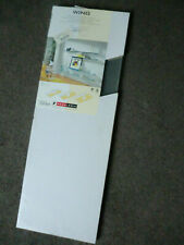 Glas- Wandregal neu, System WING, satiniert, ca. 200x600x10mm, und Schiene gebr.