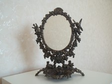 Wunderschöner alter Spiegel Tischspiegel Schminkspiegel Kosmetikspiegel Psyche